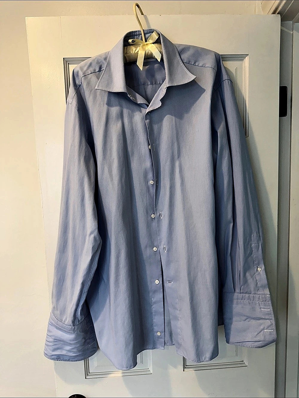 Ermenegildo Zegna Blue Dress Shirt Size 17